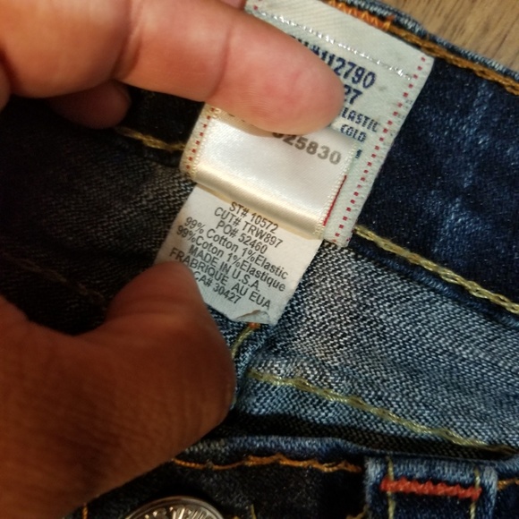True Religion Bermuda Billy Crop Women's Size 26 - Picture 5 of 5